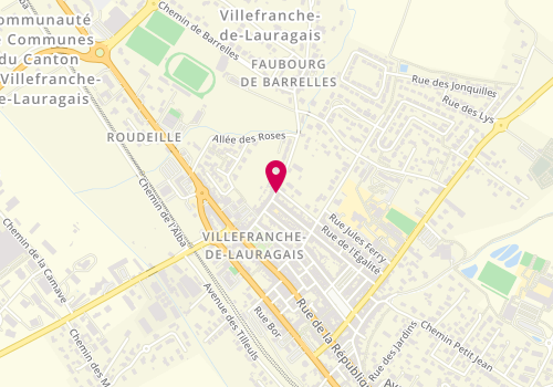 Plan de CASTAING Michel, 11 Rue Waldeck Rousseau, 31290 Villefranche-de-Lauragais