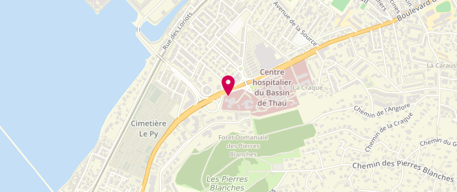 Plan de MOULIN Valérie, Boulevard Camille Blanc, 34207 Sète