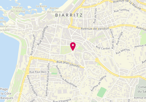Plan de CORNIER-BATAILLE Anne, 23 Avenue du Marechal Foch, 64200 Biarritz
