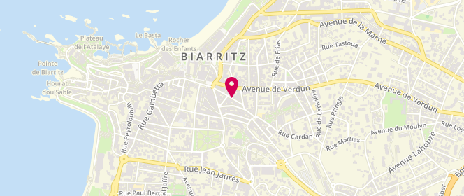 Plan de PIEDAGNEL Christiane, 9 Rue du Helder, 64200 Biarritz