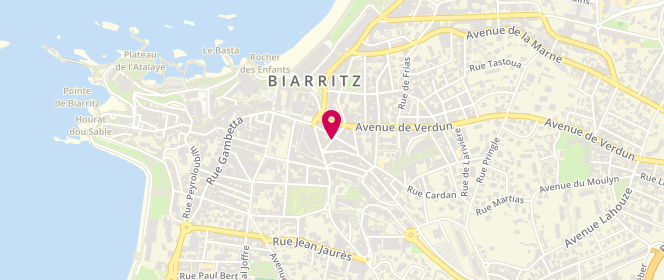 Plan de BERDET Régine, 2 Rue Larralde, 64200 Biarritz