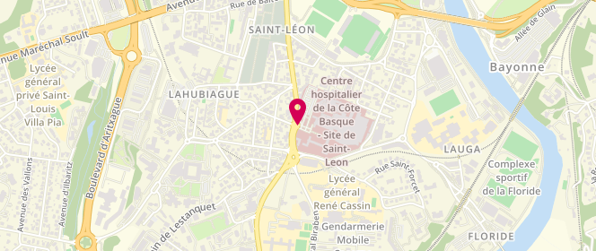 Plan de LAGOARDE-SEGOT Laurent, 13 Avenue de l'Interne Jacques Loeb, 64109 Bayonne