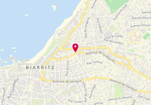 Plan de LACOUTURE-BORE Michel, 19 Avenue de la Marne, 64200 Biarritz