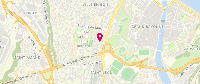 Plan de SAUSSIE-LAFITTE Muriel, 3 Rue Gentil Ader, 64100 Bayonne