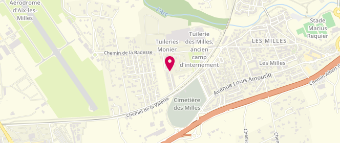 Plan de BOURRU DE LAMOTTE Gaëlle, 70 Rue de la Tuilerie, 13290 Aix-en-Provence