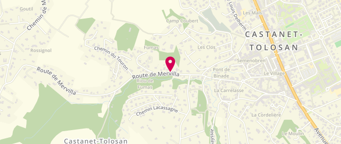 Plan de BERGRASER-BERAF Jean, 5 Route de Mervilla, 31320 Castanet-Tolosan