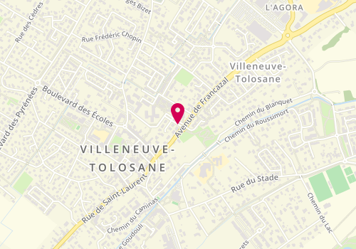 Plan de DUCOS DE LAHITTE Emeline, 1 Place de l'Hotel de Ville, 31270 Villeneuve-Tolosane
