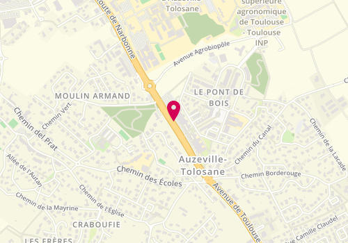 Plan de PRAT-BENOUAICH Catherine, 46 Route de Narbonne, 31320 Auzeville-Tolosane