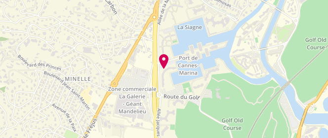 Plan de GOLBAGHI Antoine, 150 Avenue Marine Royale, 06210 Mandelieu-la-Napoule