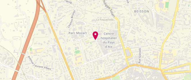 Plan de BOLOMEY-LAUTARD Sonia, Avenue des Tamaris, 13616 Aix-en-Provence