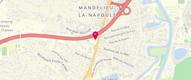 Plan de ENAUDEAU Thierry, 75 Avenue de Cannes, 06210 Mandelieu-la-Napoule
