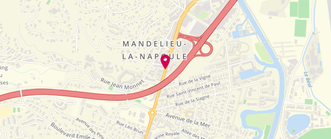Plan de DE FROMONT Michel, 292 Avenue de Cannes, 06210 Mandelieu-la-Napoule