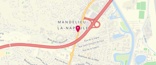 Plan de CAEN Francis, 319 Avenue de Cannes, 06210 Mandelieu-la-Napoule