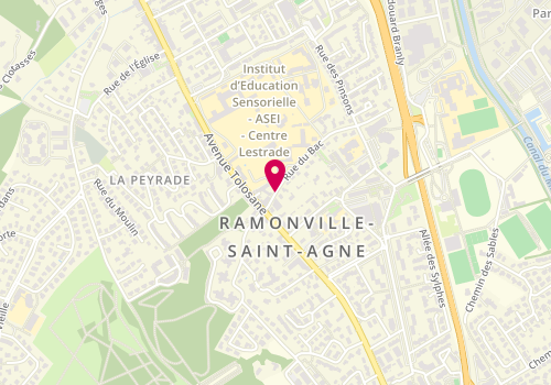 Plan de FOULQUIER Sandrine, 3 Rue du Bac, 31522 Ramonville-Saint-Agne
