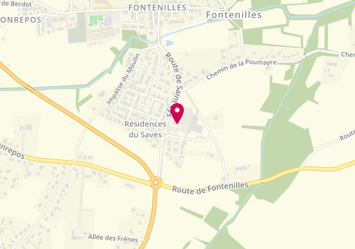 Plan de GOURDET-BOUFFEL Marie Christine, 3 Place Campariol, 31470 Fontenilles