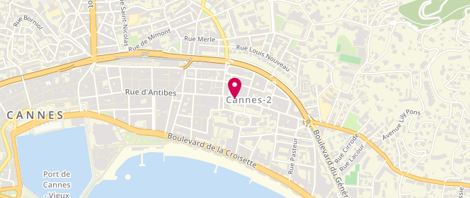 Plan de JOURNO Marc, 114 Rue d'Antibes, 06400 Cannes