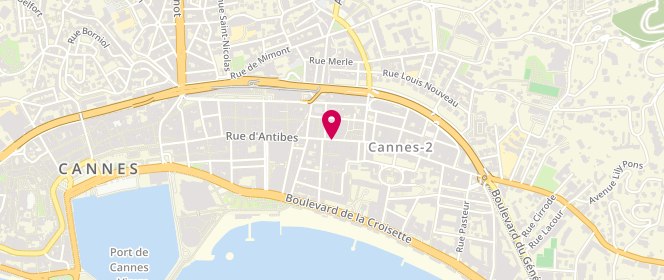 Plan de FAGNONI Laurence, 84 Rue d'Antibes, 06400 Cannes
