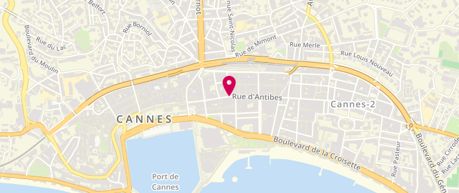 Plan de MANGIAVILLANO Jean, 36 Rue d'Antibes, 06400 Cannes