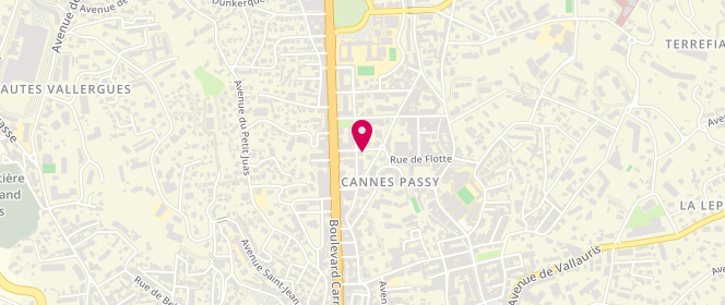 Plan de ATLANI-BOISSEAU Brigitte, 8 Rue Milton, 06400 Cannes