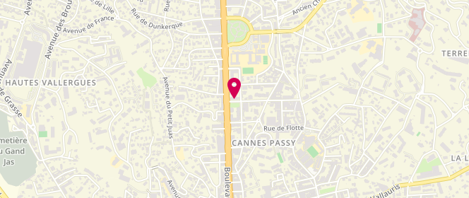 Plan de OUAZ Afef, 1 Avenue des Anglais, 06400 Cannes