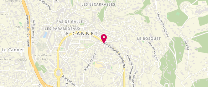 Plan de NICOLAS Jean, 1 Rue des Orangers, 06110 Le Cannet