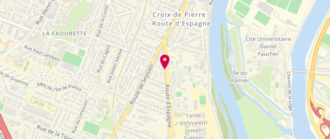 Plan de CRUEGHE Marc, 24 Route d'Espagne, 31100 Toulouse