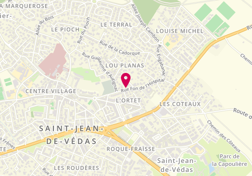 Plan de DE BOISGELIN Marie Pierre, 1 Rue Fon de l'Hospital, 34430 Saint-Jean-de-Védas