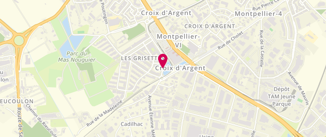 Plan de BONNET Georges, 368 Rue de la Madeleine, 34070 Montpellier