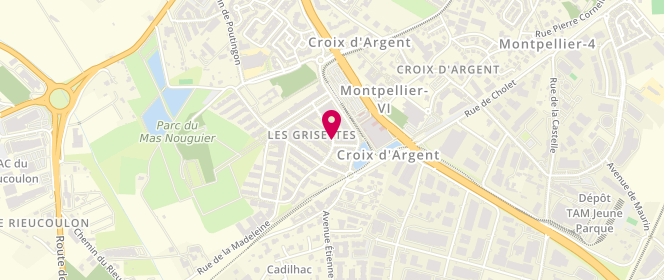 Plan de BRUN-DUPUY Pascale, 140 Avenue de la Reglisse, 34070 Montpellier