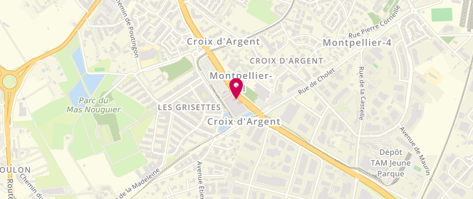 Plan de BACHOUCHI Alex, 560 Avenue du Colonel Andre Pavelet, 34075 Montpellier