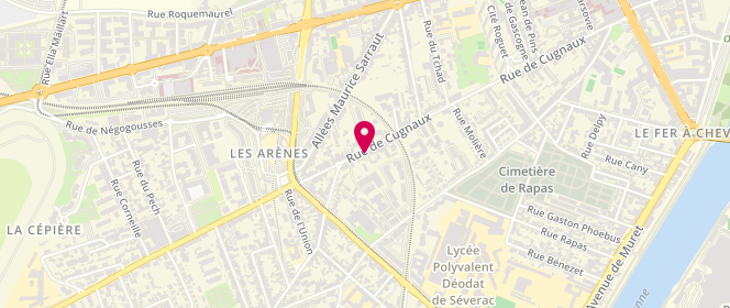 Plan de GLUCKLER Isabelle, 30 Rue de Cugnaux, 31300 Toulouse