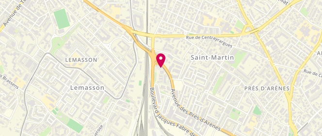 Plan de RODAIX Camille, 200 Avenue des Pres d'Arenes, 34070 Montpellier