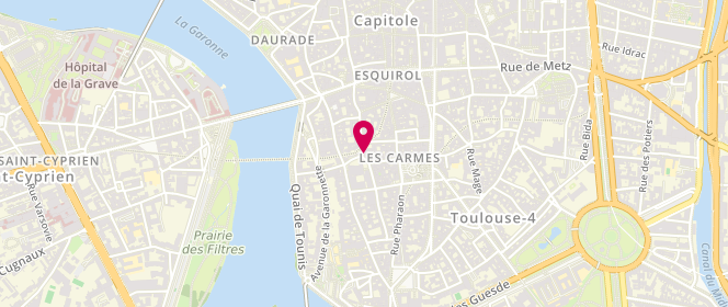 Plan de CANTALOUBE FERRIEU Luc, 2 Rue des Paradoux, 31000 Toulouse