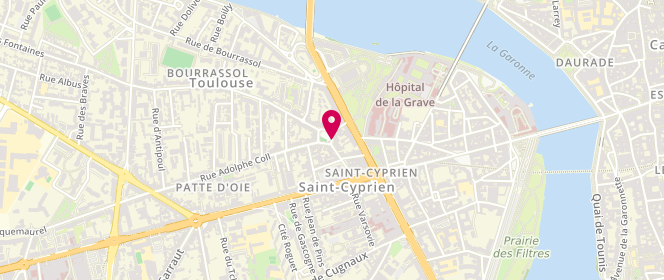 Plan de GALAUP Jean-Louis, 1 Bis Place du Ravelin, 31300 Toulouse