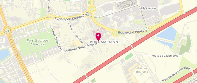 Plan de RIVERO SAUX AUDE, 194 Avenue Nina Simone, 34000 Montpellier