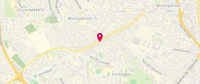 Plan de AGOUNIZERA Ralf, 57 Route de Laverune, 34070 Montpellier