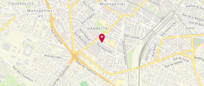 Plan de NADAFI-STOFFEL Hedyeh, 10 Rue Enclos Fermaud, 34000 Montpellier