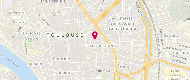 Plan de LAURET Monique, 16 Rue Maurice Fonvieille, 31000 Toulouse