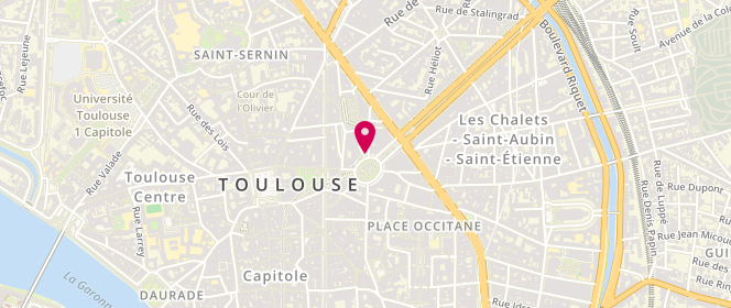 Plan de DE LA CHAUSSEE-RUZZICA Isabelle, 16 Place Wilson, 31072 Toulouse