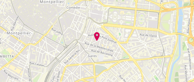 Plan de CLOTTES Corinne, 13 Rue Lamartine, 34070 Montpellier