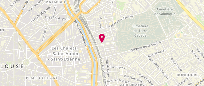 Plan de ROBIN Anne, 24 Avenue du Cimetiere, 31500 Toulouse