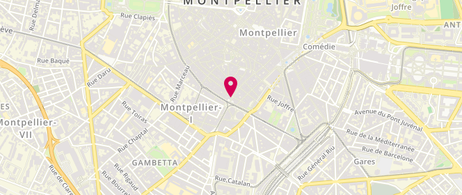 Plan de LEVY-RAMEAU Chantal, 72 Grand Rue Jean Moulin, 34000 Montpellier