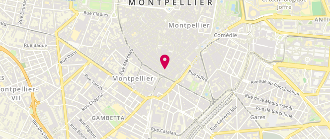 Plan de RABIER-PONGE Marie-Agnès, 55 Grand Rue Jean Moulin, 34000 Montpellier