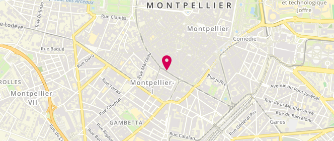 Plan de KOUBY Floriane, 31 Boulevard du Jeu de Paume, 34000 Montpellier