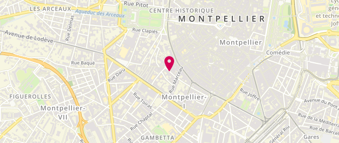 Plan de MILLERET Cécilia, 6 Rue Paul Brousse, 34000 Montpellier