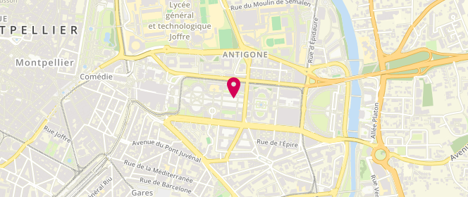 Plan de BRUN MICALLEF Elisabeth, 31 Place du Millenaire, 34000 Montpellier
