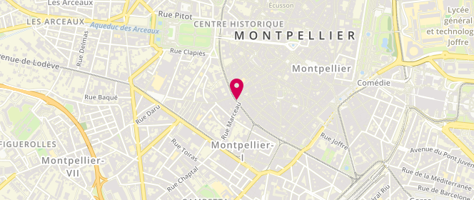 Plan de BRUNEL Nicole, 3 Boulevard Jeu de Paume, 34000 Montpellier