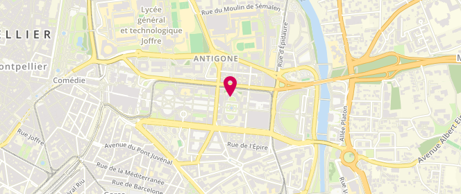 Plan de BOURGEOIS Dominique, 109 Place de Thessalie, 34000 Montpellier