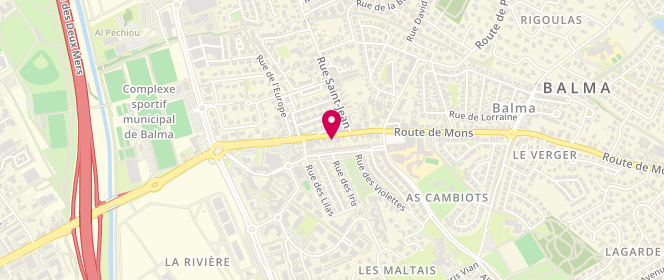 Plan de VANTIN Laurent, 22 Avenue de Toulouse, 31130 Balma