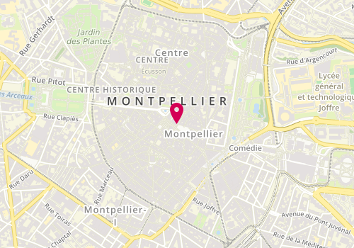 Plan de BOSONNET Stéphane, 1 Rue de l'Aiguillerie, 34000 Montpellier